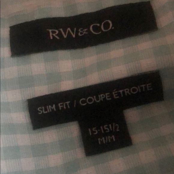 RW&Co Slim Fit Checkered Dress Shirt! - Picture 4 of 4